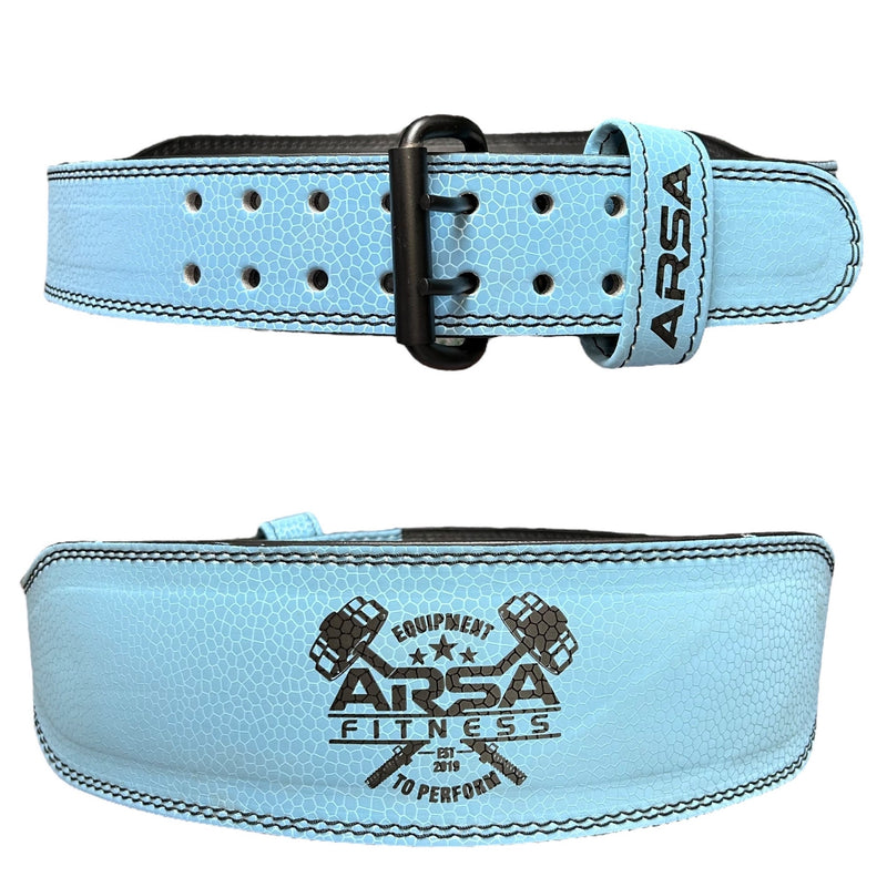 Aqua 9MM Weightlifting Belt - SKINZ Collection