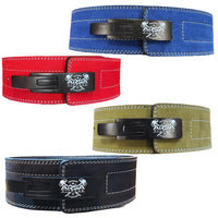 Competition Grade 10MM - Red Suede Lever Belt