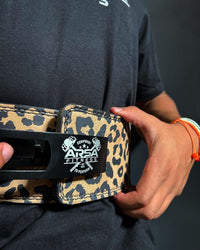 10MM Lever Designer Belt - Cheetah