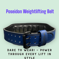 9MM Padded Weightlifting Belt - Poseidon