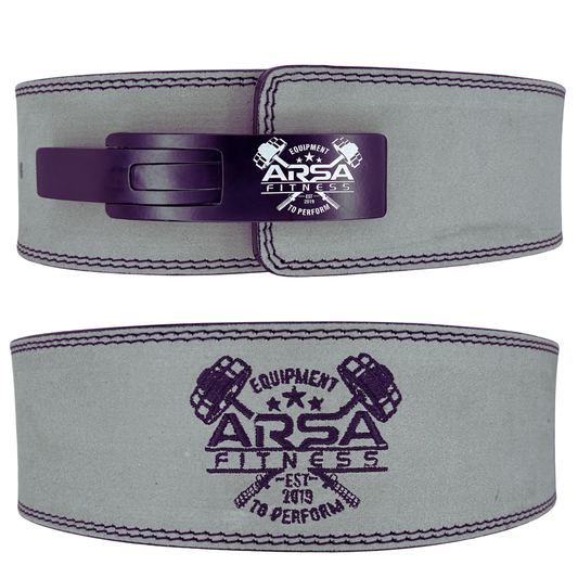 Competition Grade 10MM - Grey Suede Lever Belt