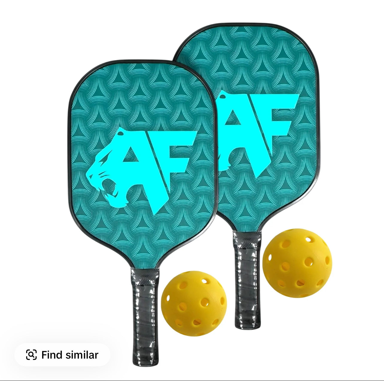 Pickleball Paddle Set of 2 (balls included) Standard 16MM