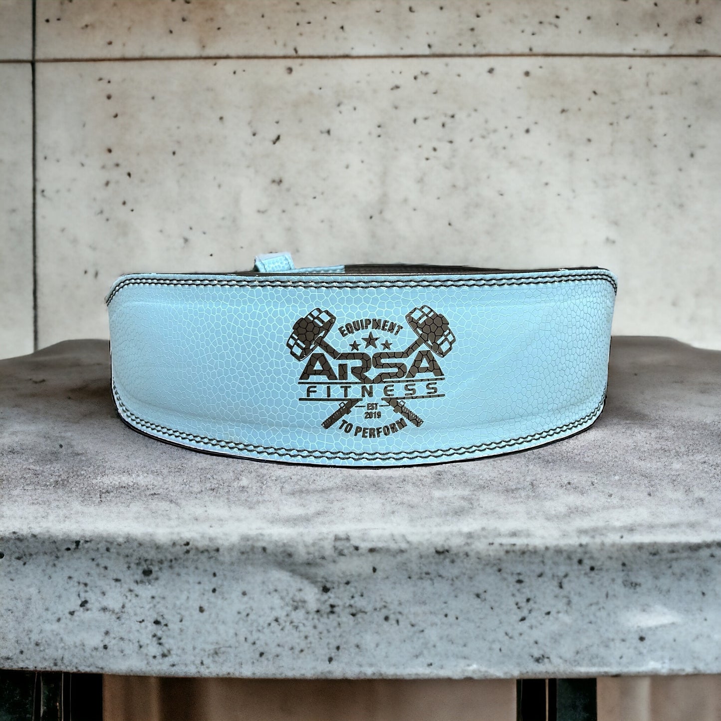 Aqua 9 MM Weightlifting Belt - SKINZ Collection