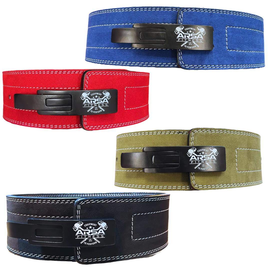 Competition Grade 10MM - Red Suede Lever Belt