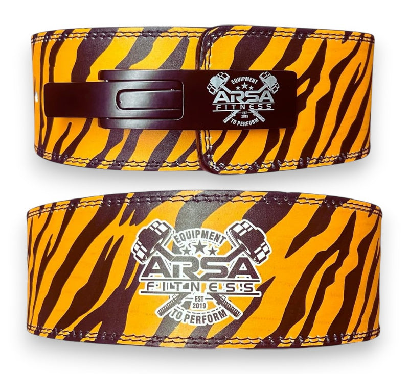 Tiger Print Lever Belt – 10MM Competition Grade